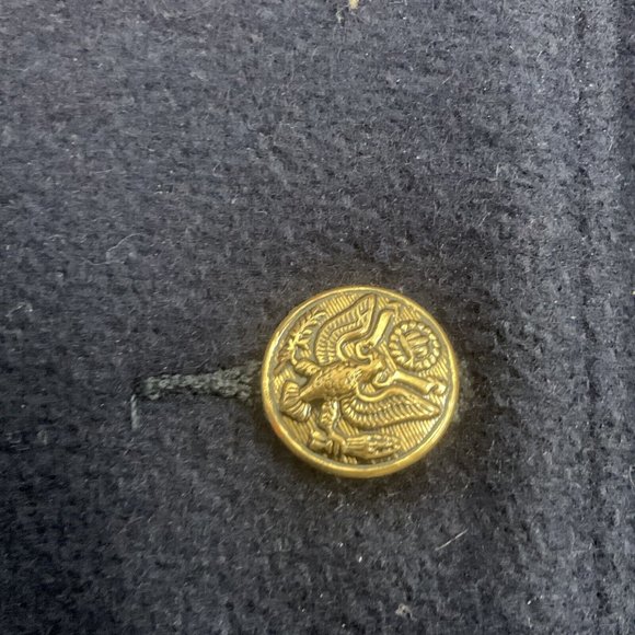 Vintage 1960's Rothschild Girl's Wool Coat Navy Blue Red Piping Size 5 Beautiful - Picture 3 of 10